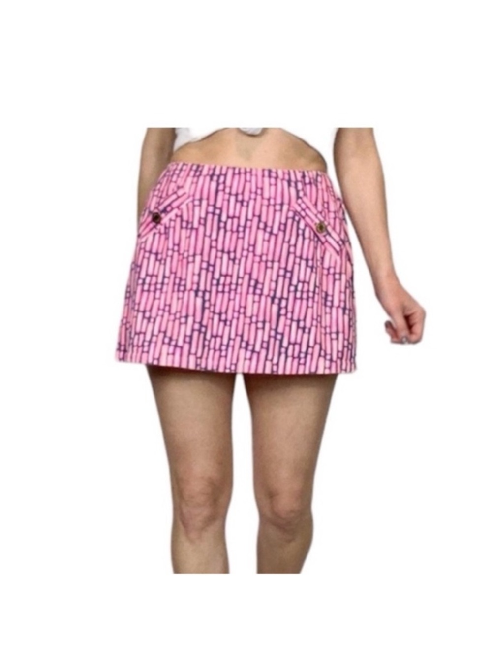 NWT LILLY PULITZER PATTY SKORT in POP-UP LILLY STATE OF MIND print, Size XS